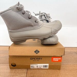Sperry Syren Gulf Wool Boots – Gray – Women’s 8.5 – Memory Foam